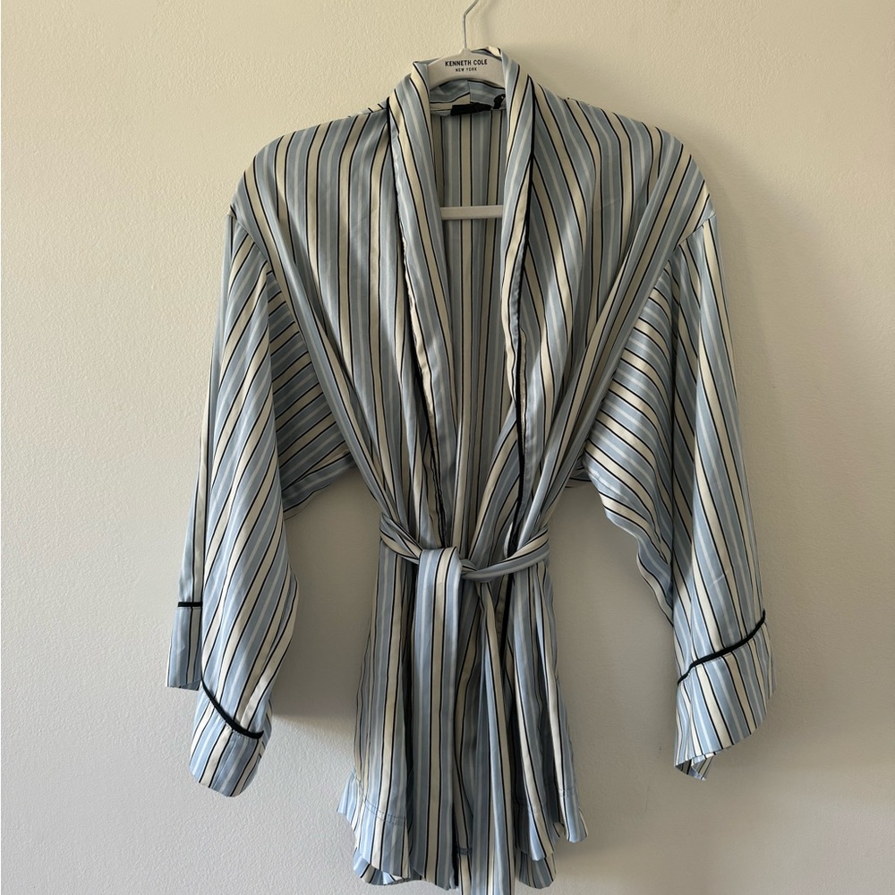 Urban Outftitters Striped Satin Robe